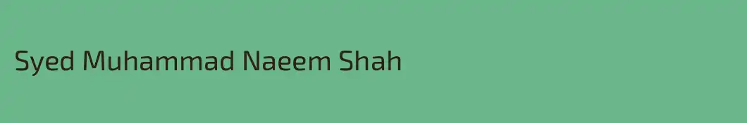 Syed Muhammad Naeem Shah